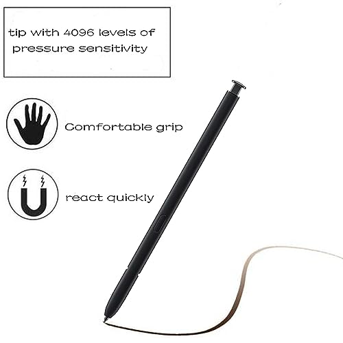 Image of 2 Pack S Pen S23 Ultra Stylus Replacement for Samsung Galaxy S23 Ultra S Pen, withoutBluetooth Function(Phantom Black) + Eject Pin EJ-PS918