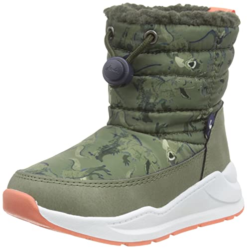 Joules Baby Mädchen Winterstiefel Jnr, Green T Rex, 18 EU