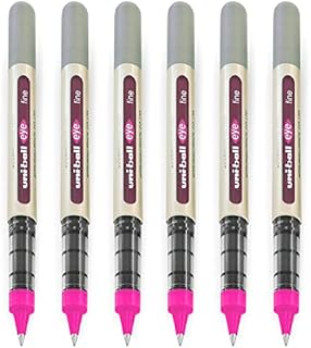uni-ball EYE - UB-157 Rollerball Pens - 0.7mm Nib - Pink - Pack of 6
