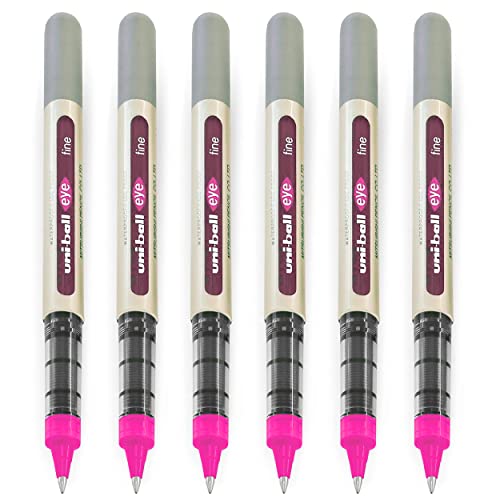 Stylos uni-ball EYE UB-157 rose lot de 6 pour organiser votre Bullet Journal et vos notes