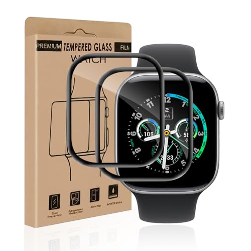 Cable Leader 2 Stück Schutzfolie für Panzerglas für Apple Watch Series 11 42mm, Ultra-Klar Hohe Klarheit Bruchsicherheit...