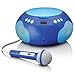 Produktbild Lenco SCD-620 Kinder CD-Player - CD-Radio - mit Mikrofon - Karaoke Player - Titelspeicher - FM Empfänger - 2 x 1 Watt RMS - AUX-IN - Blau