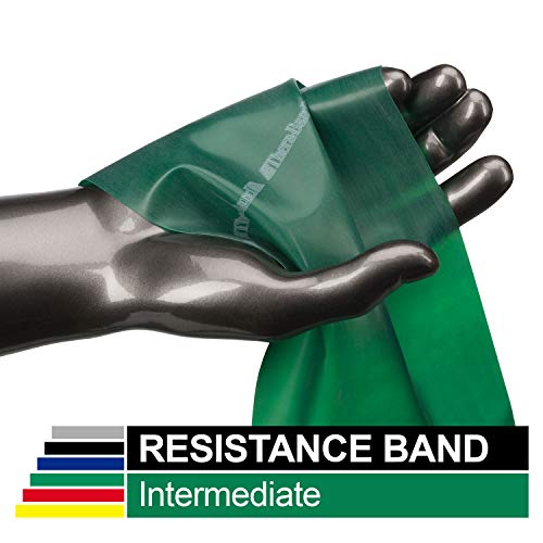 TheraBand Professional Latex Resistance Bands, Individual 6 Ft Elastic Band for Upper