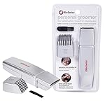 Bioswiss Personal Groomer with Length Attachment, for Sideburns, Beard, and Mustache, Electric Shaver for Face and Body