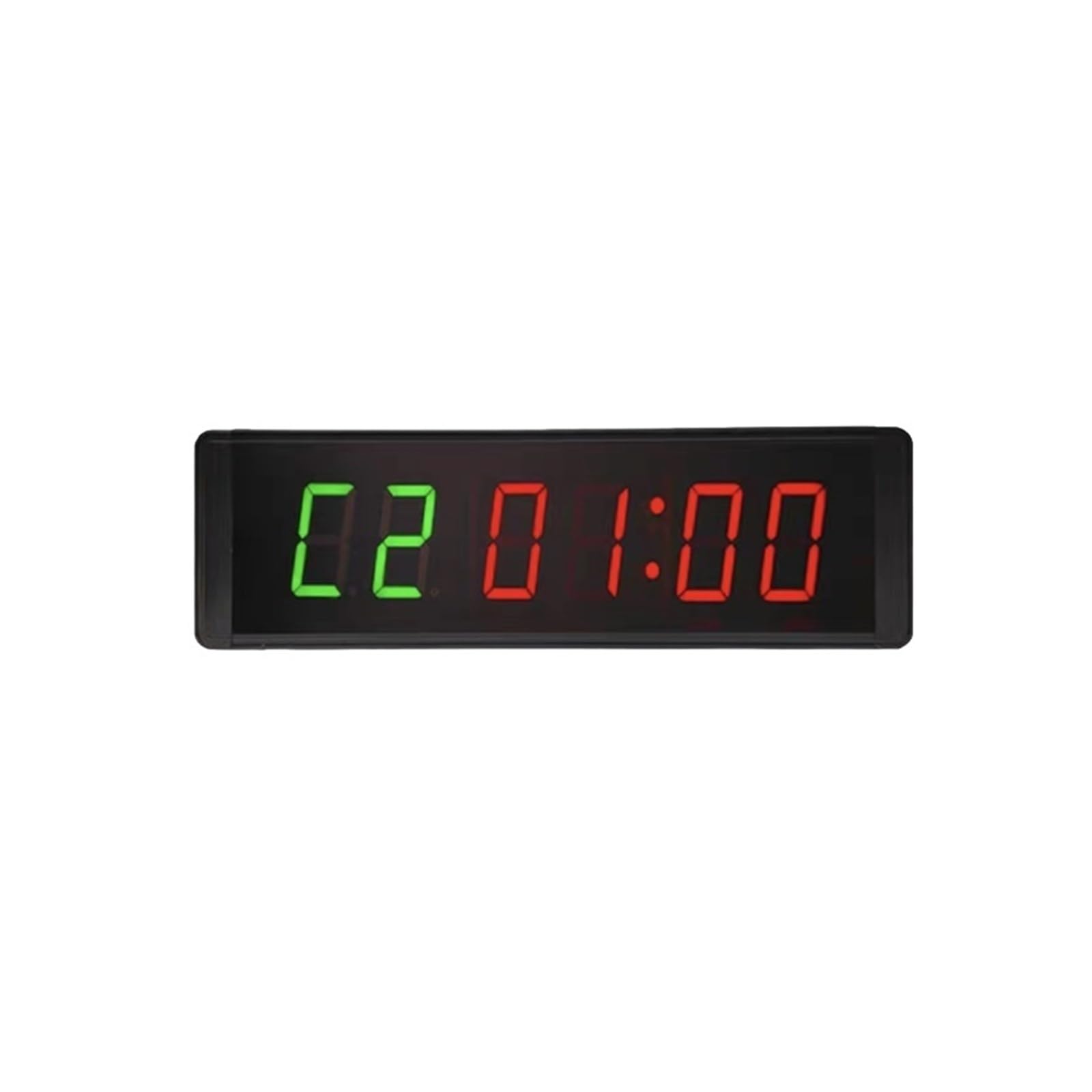 CVFRDD LED Countdown Clock, 3 Inch Wall Mounted Programmable Countdown Interval Gym Timers LED Stopwatch Clock(1.8 Inch Green)