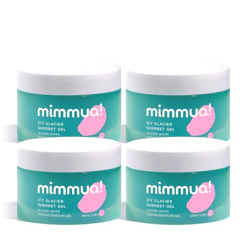 Image of Ice Sorbet Soothing & Cooling Face Moisturizer | Non-Comedogenic Gel Cream for Sensitive Skin | Makeup Primer | With Niacinamide & Silica | Lightweight Hydrating Gel | Pack of 4