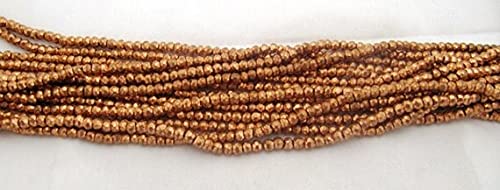 Perles en pyrite rose naturelle authentique 3-4mm pour éviter les imitations ternes