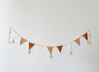 Multicolor Pennant Banner Flags, Boho Weddings Boho Birthday Party Decorations Light Brown Fabric, Wall Christmas Tree Decoration 9 Flags Helloween Day Christmas Party Nursery Playroom Decor
