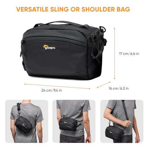 Lowepro ProTactic Lite SLX 110 AW III Camera Sling Bag, Professional Camera, Rain Cover, Lightweight Crossbody Sling Backpack, for Photographer, Videographer, Volume 4L, for DSLR/Mirrorless by Lowepro - Image 2