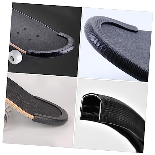 2 Pares Capa de proteção de placa de peixe acessórios de skate alça para skate pára-choques protetor