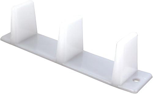 Prime-Line N 6563 – Puerta Corrediza de clóset testero inferior, 4-3/16 pulgadas., de plástico, color blanco (Pack de 2)