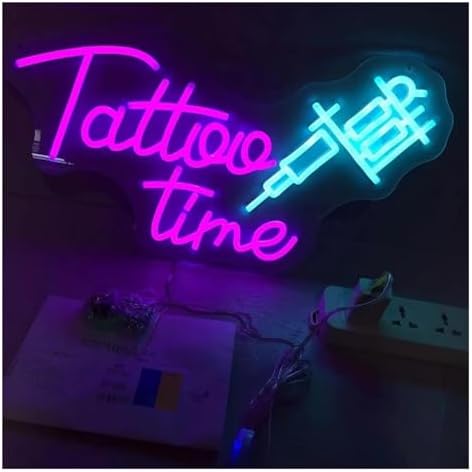 Neon Sign Wall Decor Lamp Business Tattoo Lovers 50x28.5cm image 3