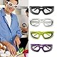 CHUANGOU 2pcs Onion Glasses, Onion Protective Glasses for Cutting Onions, Onion Goggles Anti-Spicy Onion Cutout Protective Glasses