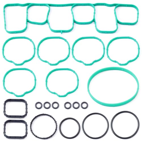 Image of YUXIVCNE MS97118-1 Lower and Upper Intake Manifold Gasket kit Replacement for Ford Edge for Explorer F-150 Flex for Taurus for Mustang for Transit-150 250 350 HD for Lincoln MKS MKT MKX MKZ