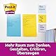 Post-it Super Sticky Notes im Großformat XL, Liniert, 6 Blöcke, 101 mm x 152 mm, 90 Blatt pro Block - Selbstklebende Notizzettel für Notizen, To-Do-Listen und Erinnerungen