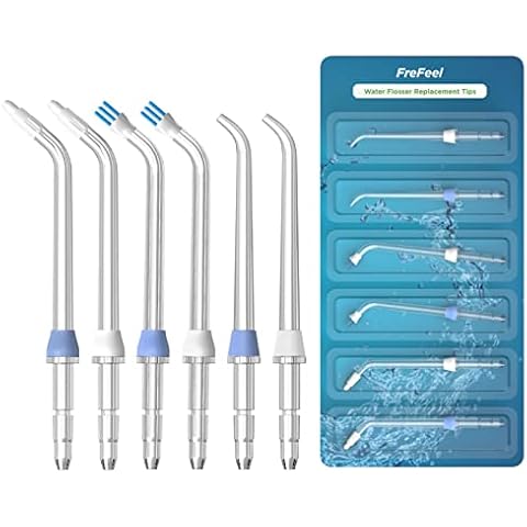 Replacement Heads for Waterpik Water Flosser (2 Classic Jet Tips & 2 Orthodontic Tips & 2 Plaque Seeker Tips) Cover