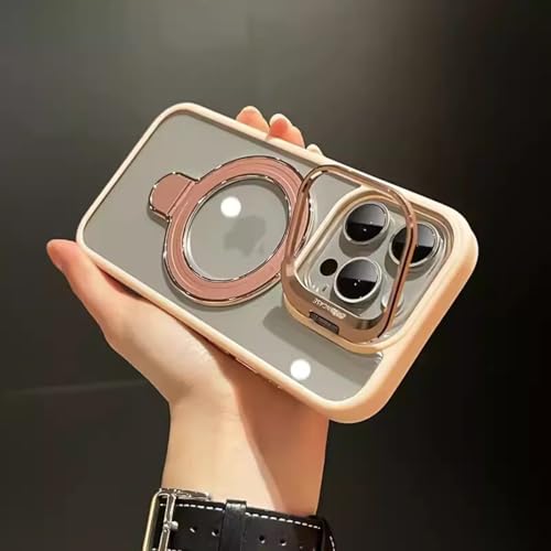 iPhone 15 Plus �p �P�[�X MagSafe�ɑΉ� ������� �ϏՌ� �B���J�����X�^���h ���� ���ϖh�~ �ϋv�� ���^ �y�� �S�ʕی� �X�}�z�P�[�X 15 Plus�p �X�^���h�@�\�g���b�v�z�[���t��