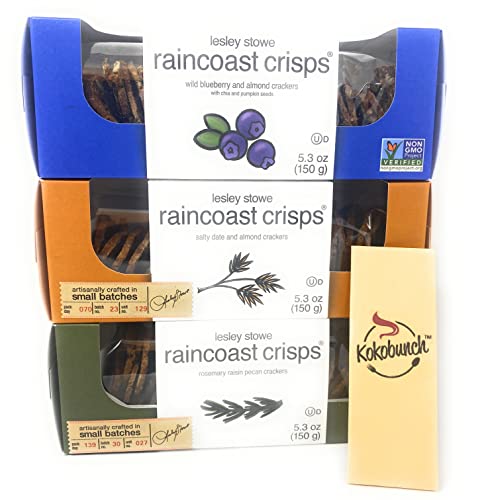 Gourmet Food Crisp Cracker Blueberry & Almond Crackers | Salty Da...
