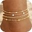 4Pcs Anklets|Beads Style