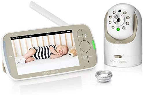 Infant Optics DXR-8 PRO Video Baby Monitor, 720P HD Resolution 5" Display, Patent-Pending A.N.R. (Active Noise Reduction), Pan Tilt Zoom, and Optical Zoom Lens