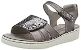 PLUS-Weite Jenny Damen Korsika-Sport Plateausandalen, Grau (Street), 41 EU