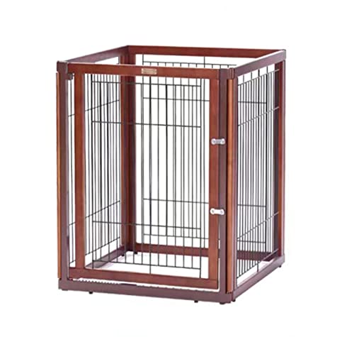 Gated-Pet-Freestanding-Dog-Gate-Wooden-Dog-Playpen-Foldable-Pet-Safety-Fence-for-Doorways-Stairs-and-Kitchen-A - Cucciolini Doodles   Gated-Pet-Freestanding-Dog-Gate-Wooden-Dog-Playpen-Foldable-Pet-Safety-Fence-for-Doorways-Stairs-and-Kitchen-A