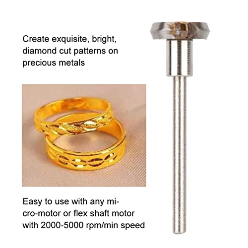 Cut Flywheel Shank, Professional Jewelry Cutting Engraving Accessory, for Fine Detail Work(120, 125, 130, 135, 150 deg) (Single Crystal Knife 120 Degrees) by EIMSOAH - Used condition - Image 2