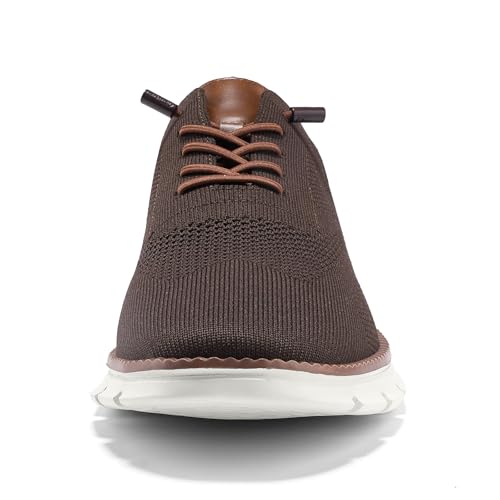 Image of Wearbreeze Men's Business Casual Oxford Sneakers - Lightweight Lace-Up Dress Shoes for Work, Travel & Daily Commute
