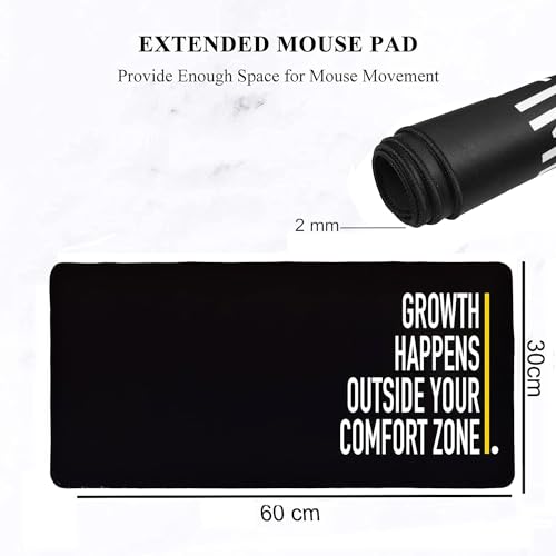 Seagull flight of fashion Large Extended Mouse Pad XXL with Non-Slip Rubber Base, Stitched Edge Mouse Mat for Laptop, Computer & Desk - 60 x 30 x... - Image 2