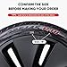 EVOOOR Automotive Alloy Wheel Rim Protector - Covering The Entire Rim of The Wheel hub - Strips for Curb Rash Prevention - Set of 4 Rim Protector Easy to Install(18'',Red)