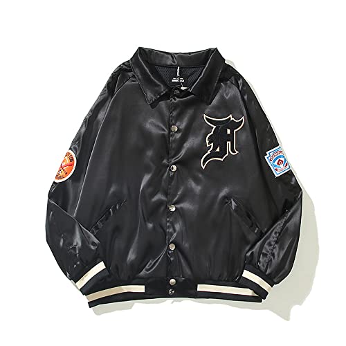 BQT Fear of God Essential Fashion Jacket Men and Women Suitable Sportswear Pullover Sportswear Hip Hop Casual Top,M White