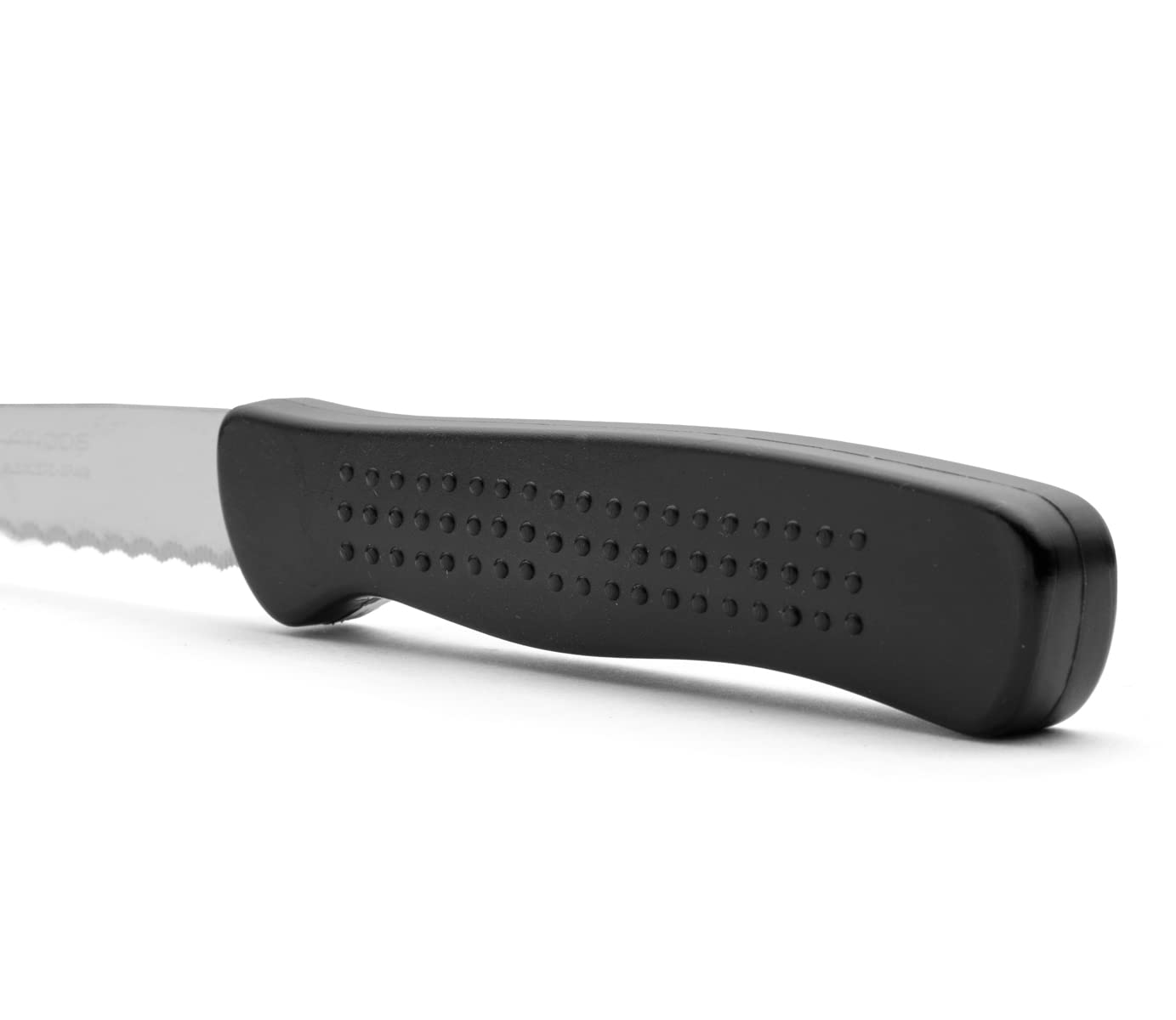 Arcos Coltello Da Bistecca E Tavola – Lama Acciaio Inox Nitrum 110 Mm, Manico In Nylon Nero, Lavabile In Lavastoviglie