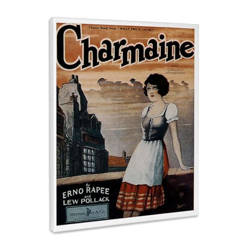3dRose Charmaine Theme Song from What Price Glory by Erno Rapee and Lew Pollack Museum Grade Canvas Wrap 16x20