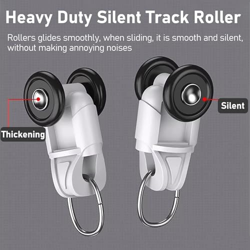 Riel de cortina de 2,8 m CurtTrack con soporte de pared para salones y dormitorios 5