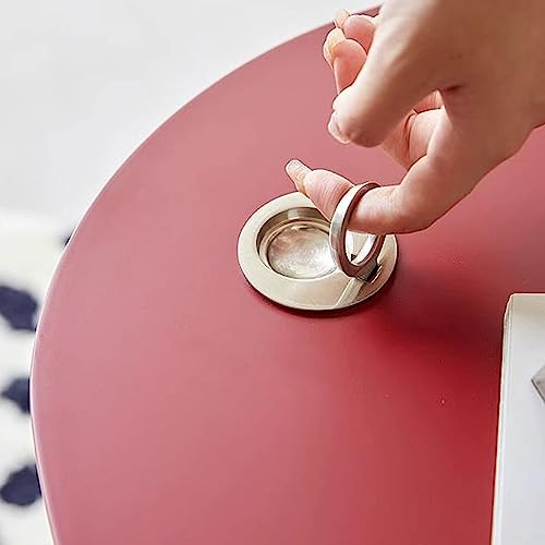 Petite table d'appoint noire réglable pour optimiser les petits espaces - 8