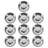 Assiettes à trempette pour huile d'olive – idéales pour la maison ou le restaurant, pour savourer vos plats tout en vous mettant de bonne humeur ; petits bols en acier inoxydable