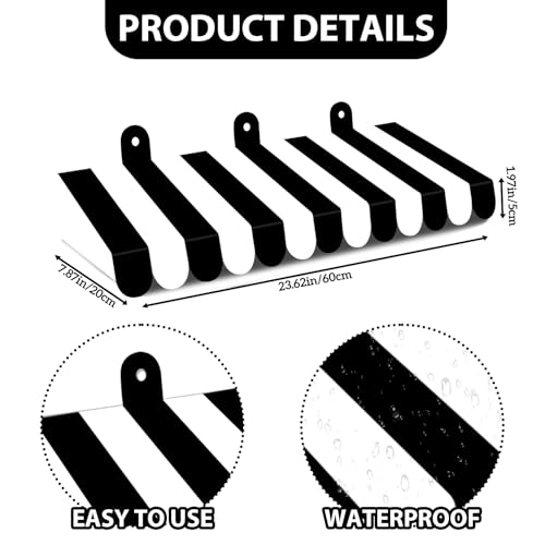 Image of 2 Piece Circus Awning Decoration 3D Black White Carnival Tent Awning Wall Decorations for Circus Theme Party, Carnival Stand, Party Favors Supplies (Black and White)