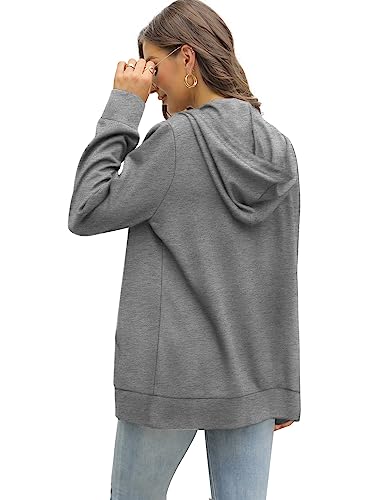 Saloogoe Lightweight Zip Up Hoodies for Women Hooded Sweatshirts Long Sleeve Thin Jacket with Zipper4