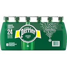 Perrier Carbonated Mineral Water Plastic Bottles, Original, 16.9 Fl Oz Pack of 24, 405.6 Fl Oz