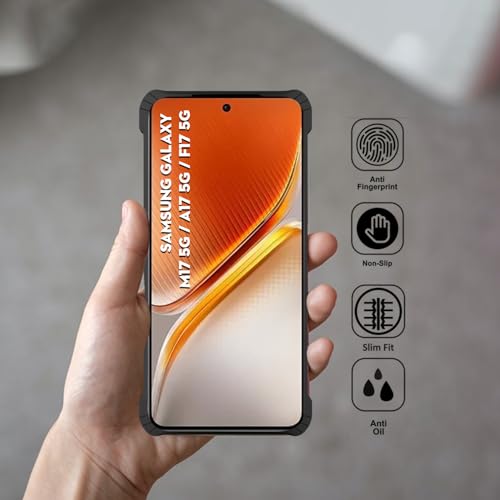 Image of Polycarbonate Crystal Clear Back Cover Case for Samsung Galaxy A17 5G | 360 Degree Protection | Shock Proof Design | Transparent Back Cover for Samsung Galaxy A17 5G - Black Bumper