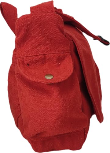 Image of ROUGH CANVAS COTTON MESSENGER BAG /BRASS ZIPPER CLOSURE /HANDMADE /ANTIQUE /VINTAGE /ECO LOVELY /UNISEX /SUSTAINABLE /HIGHLY DURABLE /WASHABLE /NATURAL