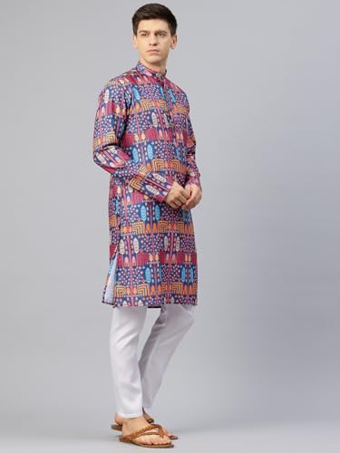 Image of Luxrio Kurta Set for Men Cotton Blend Kurta with Pyjama Set Ethnic Set