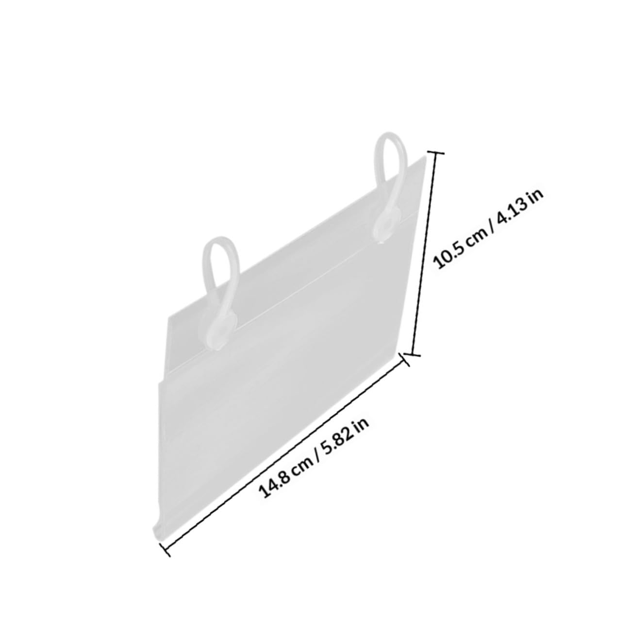 Alipis Porta Etichette per Prezzi da 40 Pezzi A6 10,5x14,8 Cm in Pvc Trasparente, Supporto Sospeso per Etichette del Prezzo del Negozio, Espositori per Supermercati e Punti, Facile