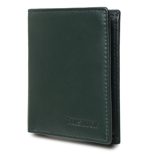 Image of TANSTITCH Slim Leather Wallet || Compact,Minimalist & Thin Wallet || RFID Protected Wallets || Front Pocket Carry