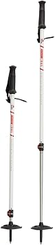 MSR DynaLock Trail 2-Section Alumunium Backcountry Poles, White, 80-140cm