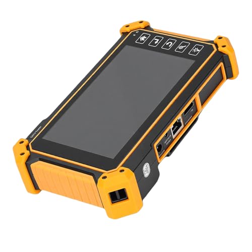 Akozon IP �J�����e�X�^�[ 4 �C���`�^�b�`�X�N���[�� CCTV �l�b�g���[�N�r�f�I�e�X�^�[ TVI CVI AHD 8MP �摜�g (�č��v���O 100?240V)