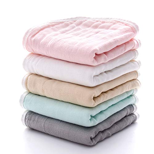 Mukin Muslin Burp Cloths - Baby Burp Cloth Sets For Unisex. Perfect For Newborn Baby Burping Cloths/Burp Bibs. Newborn Burping Rags For Boys And Girls (Multicolored) #TOP7