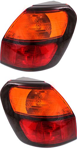 Garage-Pro Tail Light Assembly, For Subaru Outback 2000-2004, 4-Door Wagon, Halogen with Bulbs, Driver Passenger Side, Outer