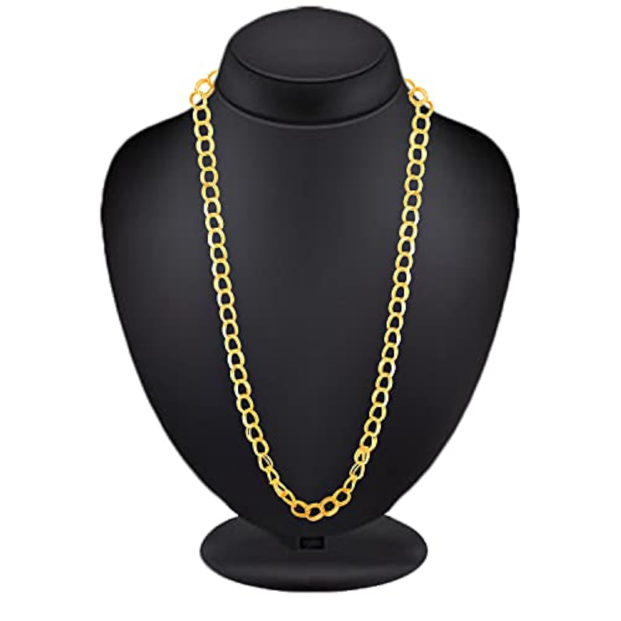 Golden Necklace Hip Hop Silver Thick Big Broad Sachin Chains Micro Plated