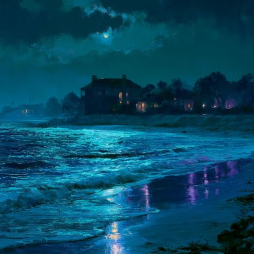 Calm Seaside Night | Gentle Waves and Coastal Breeze